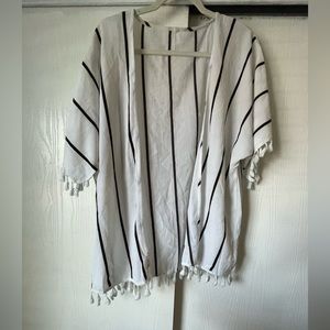 Black and white cardigan